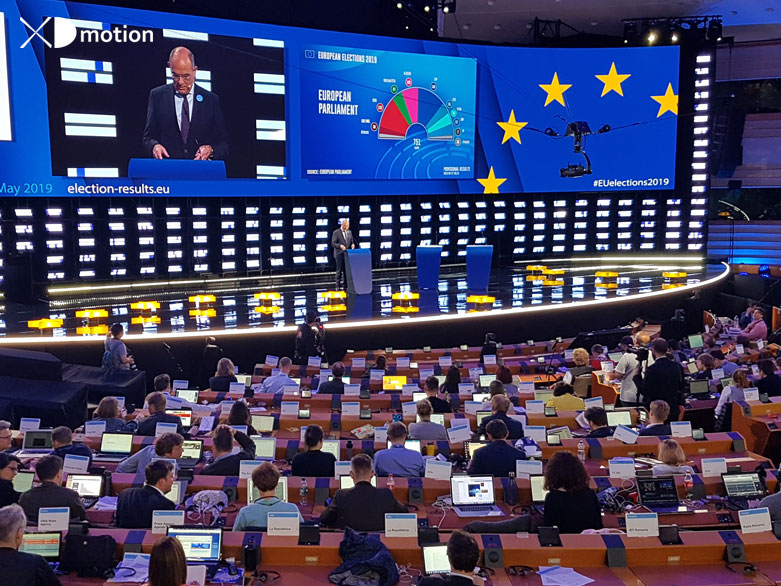 X fly 3D European elections 2019