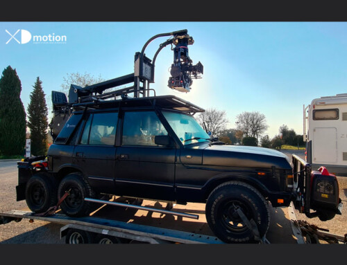 Filming with our Range Rover Crane in Italy