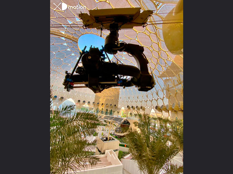 Expo Dubai 2021 X fly mini cablecam UHD Augmented Reality