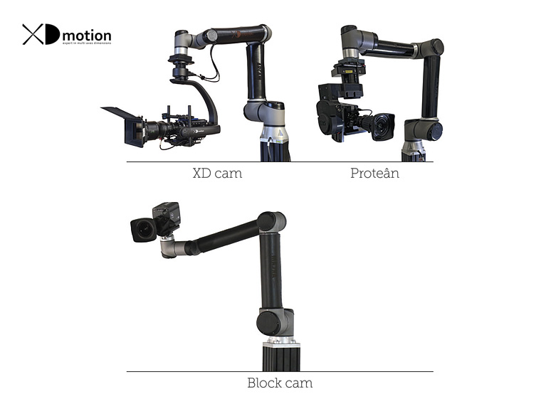 ARCAM robotic arm with XD cam, block cam, and Protean remote head