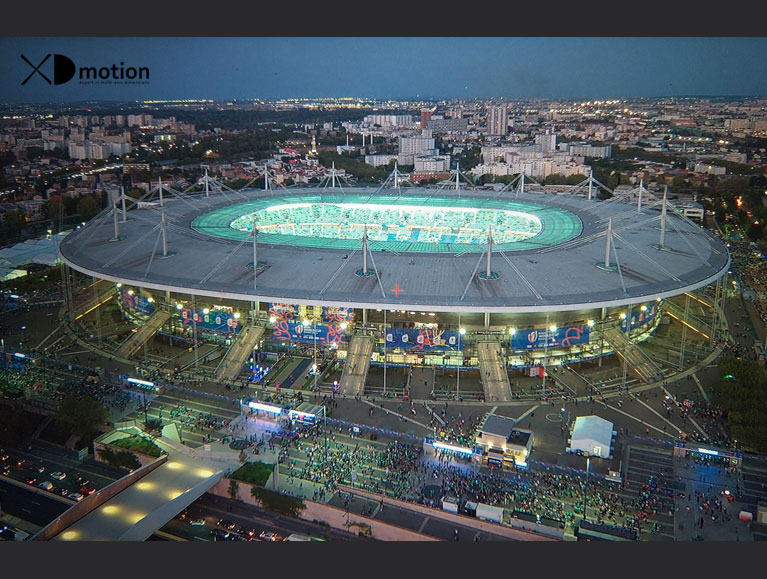 Rugby World Cup 2023 - Stadium view from XD motion drone